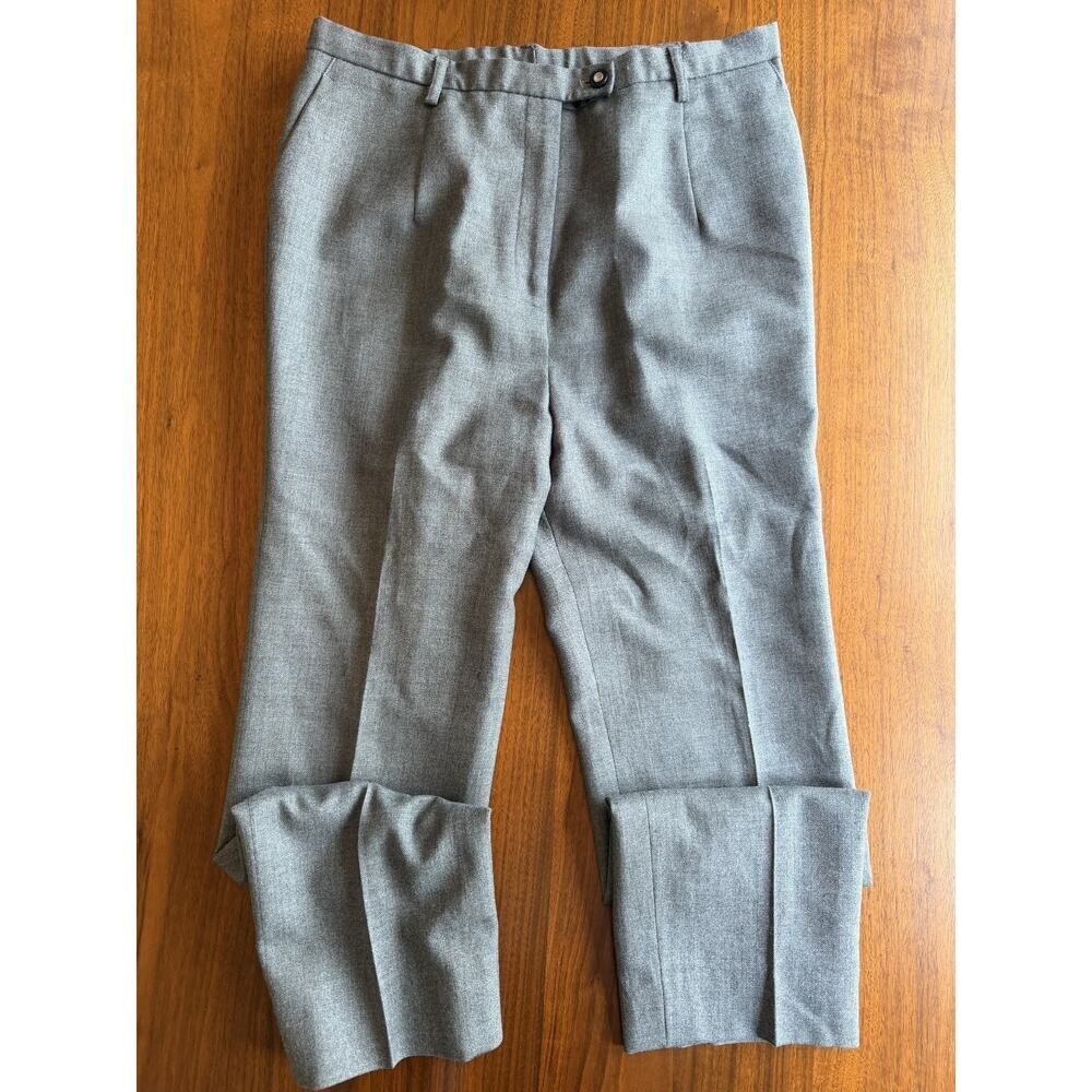 Vintage Pendleton Women's 100% Virgin Wool Pleated Trousers - Size 14